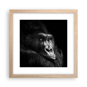 Poster in light oak frame - What Are You Looking At? - 30x30 cm