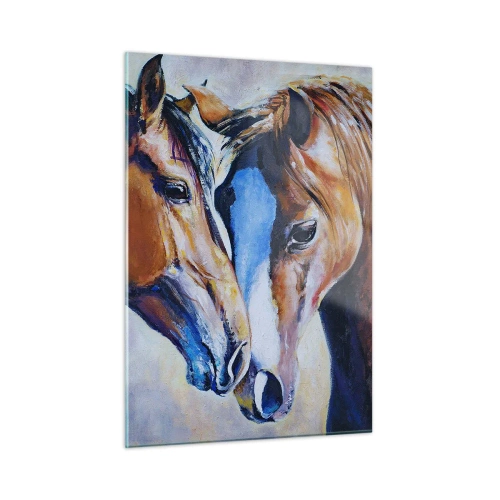 Glass picture - Is This Friendship Or Love? - 50x70 cm