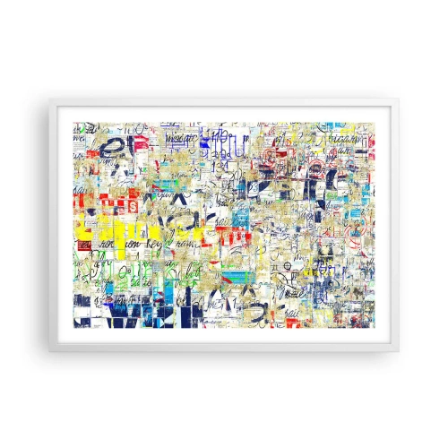 Poster in white frmae - Feast for the Eyes - 70x50 cm