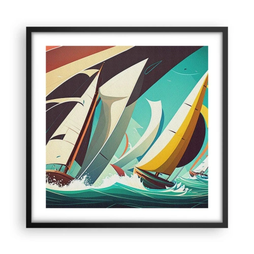 Poster in black frame - Standing Up to Elements - 50x50 cm