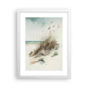 Poster in white frmae - Wrapped by Sand - 30x40 cm