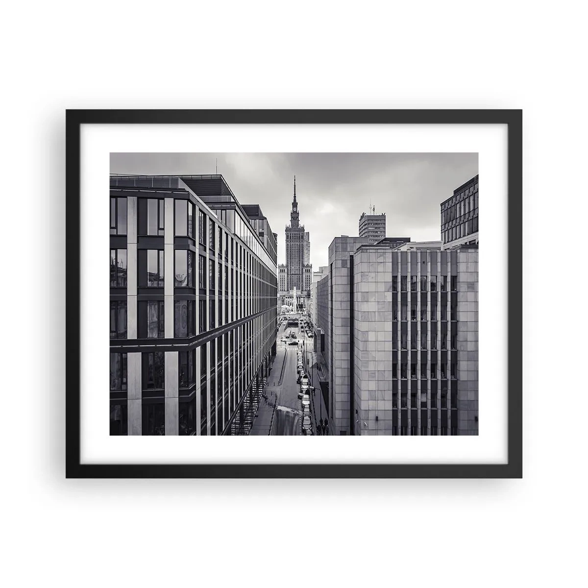 Poster in black frame - Warsaw Valley - 50x40 cm