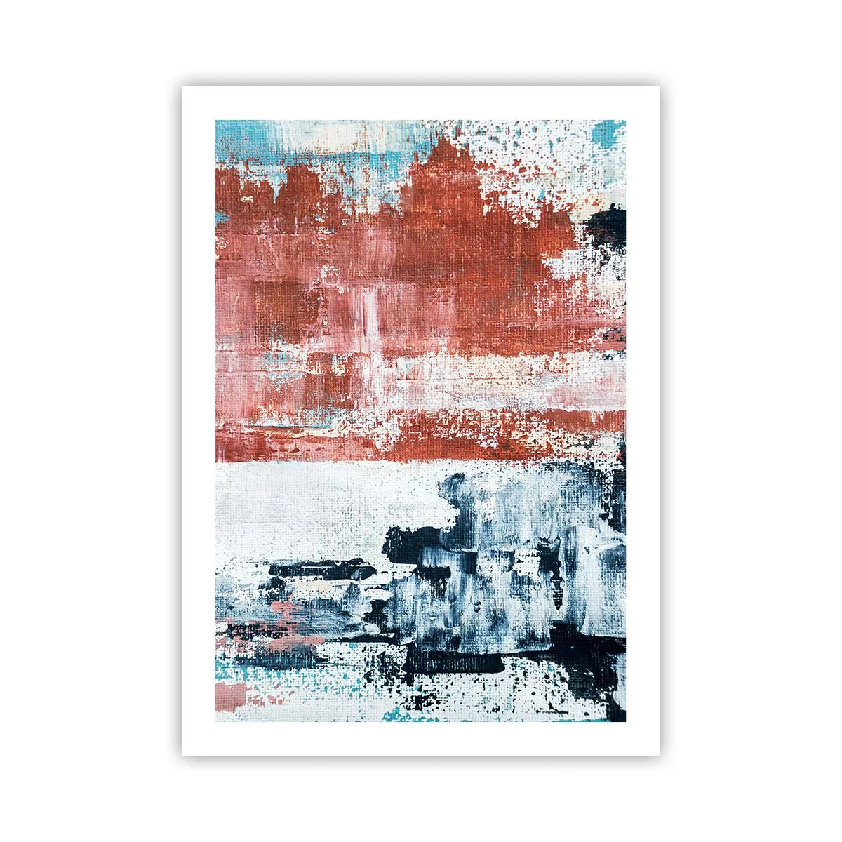 Poster - Abstract Fifty Fifty - 50x70 cm