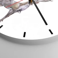 Clock face with lines