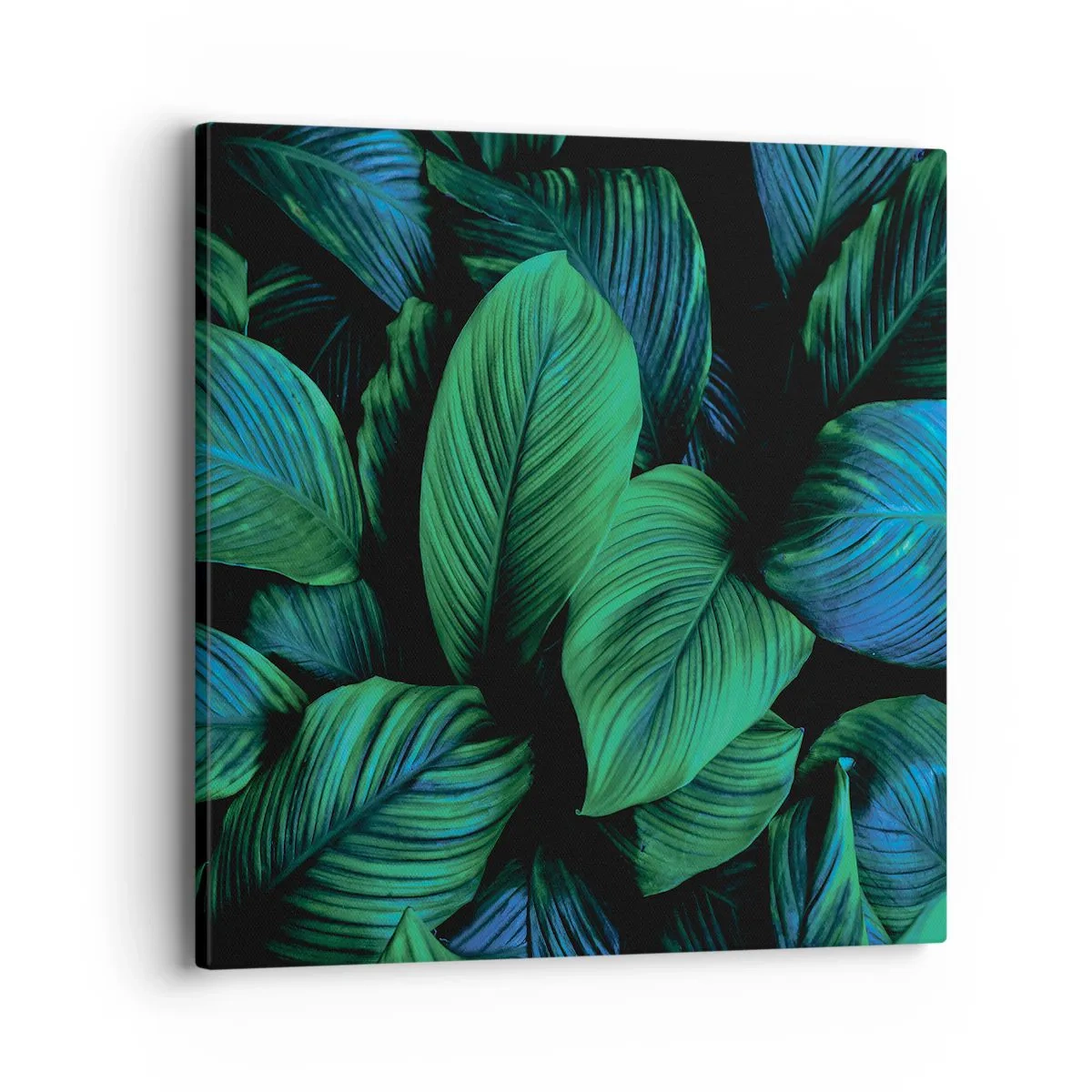 Canvas picture - In a Green Crowd - 40x40 cm