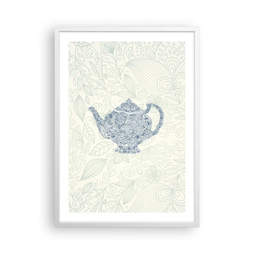 Poster in white frmae - Charm of Tea - 50x70 cm
