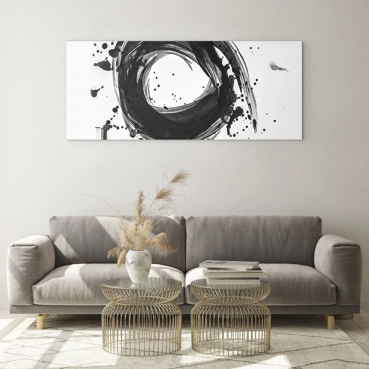 Glass picture - Whirl of Creation - 140x50 cm