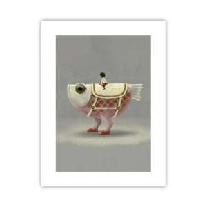 Poster - Fish Jockey - 30x40 cm