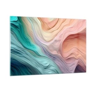 Glass picture - Rainbow Wave - 120x80 cm