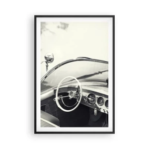 Poster in black frame - Weather for the Rich - 61x91 cm