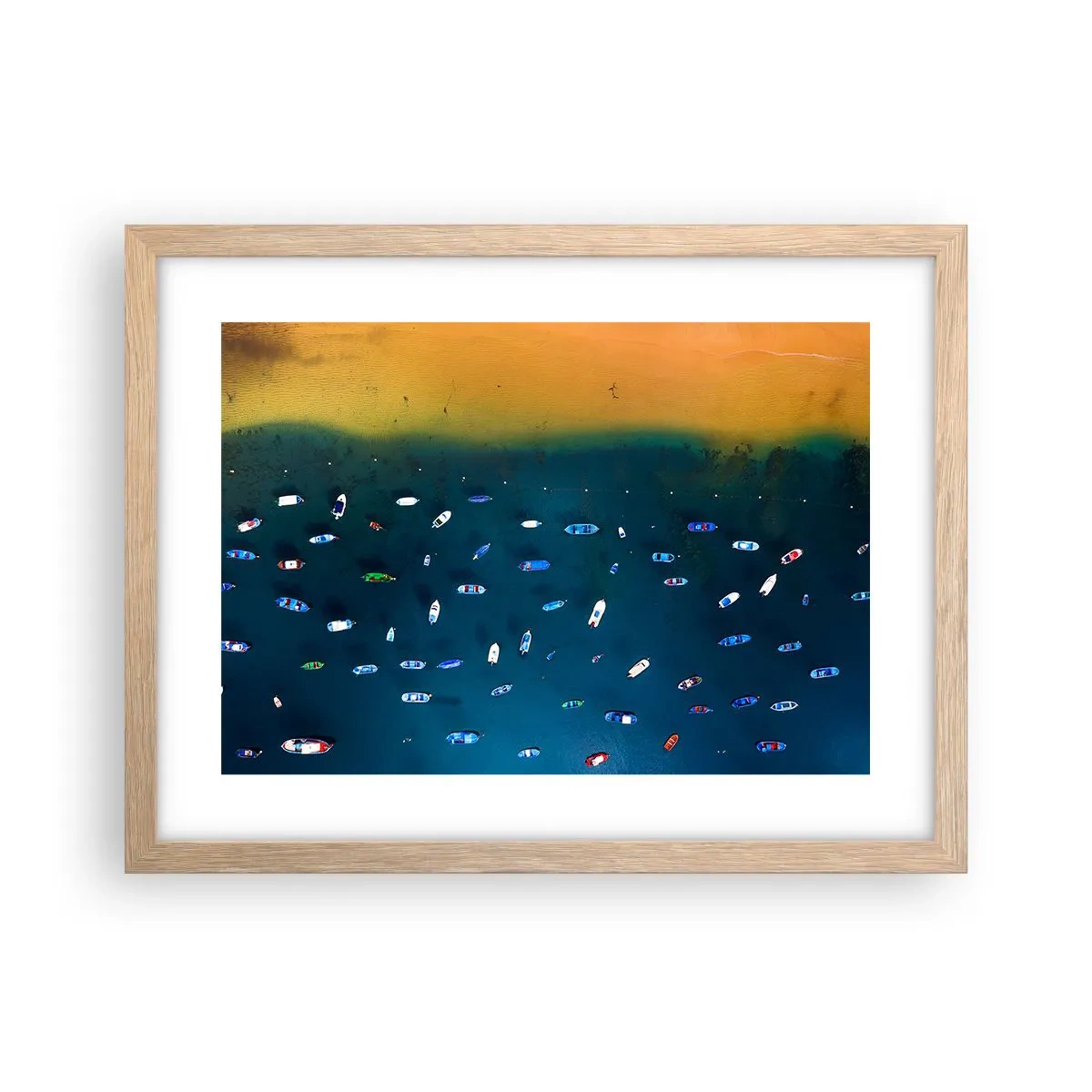 Poster in light oak frame - Holiday Game - 40x30 cm