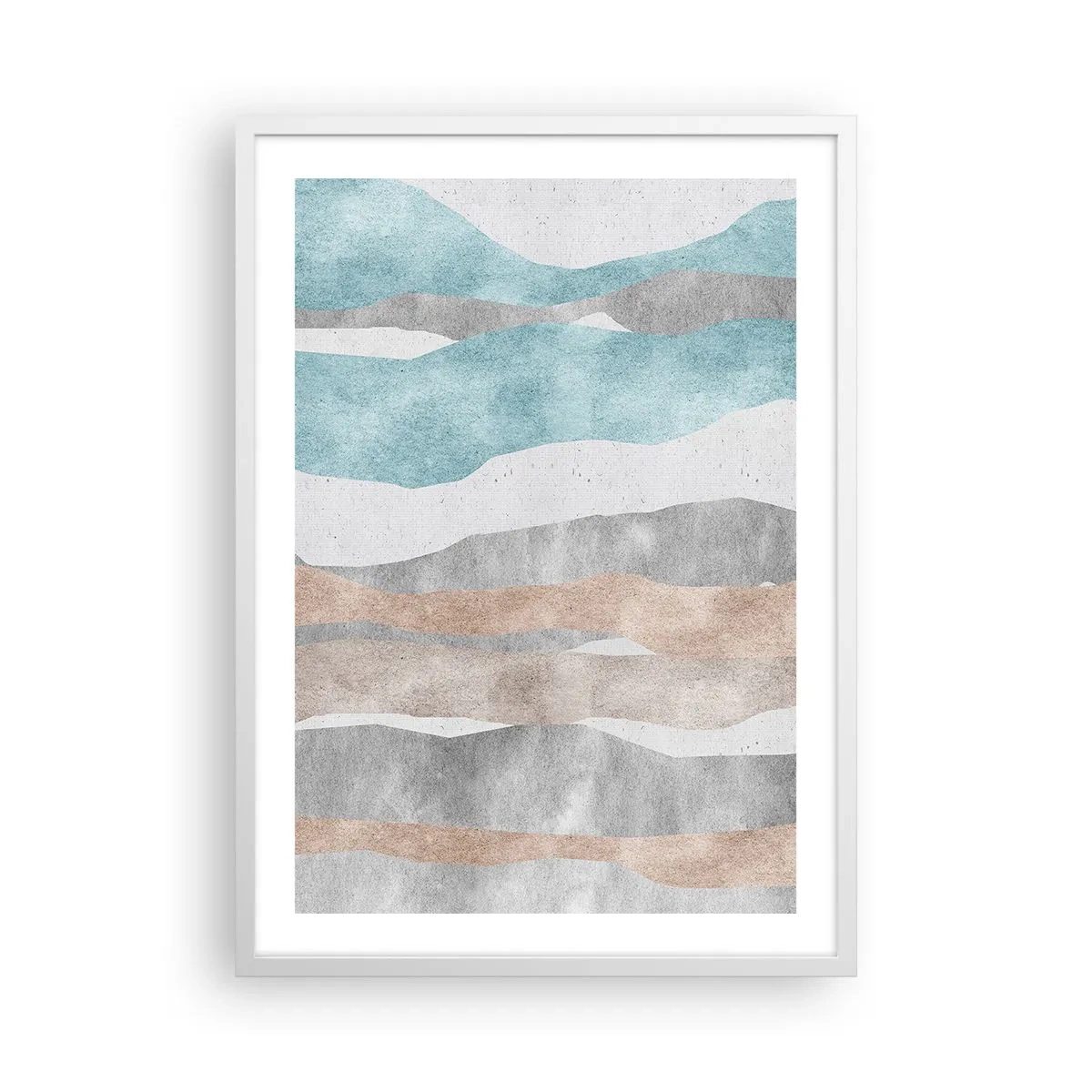 Poster in white frmae - Study of Continuity - 50x70 cm