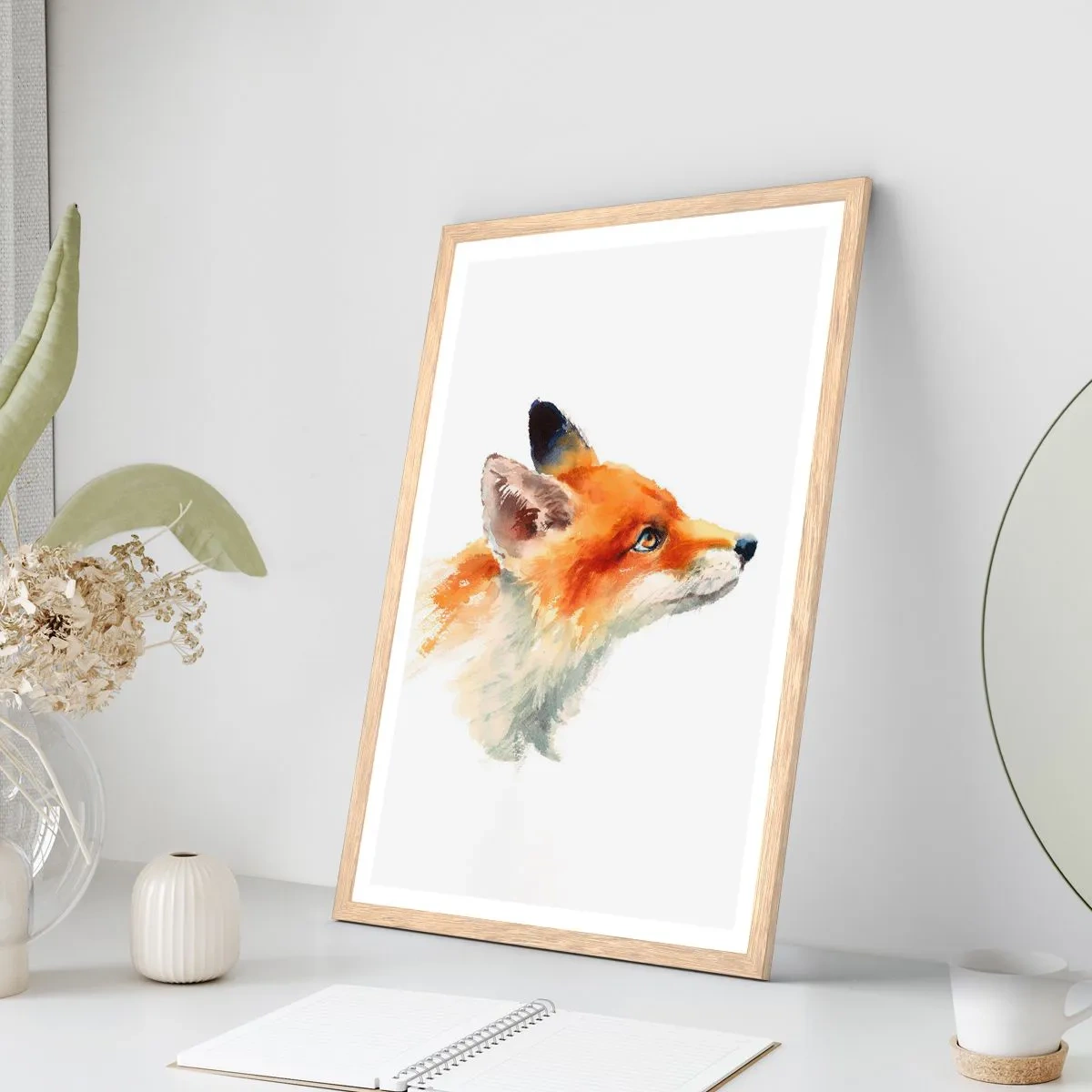 Poster in light oak frame - Never Too Careful - 30x40 cm