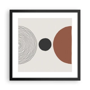 Poster in black frame - In the Centre of Attention - 40x40 cm