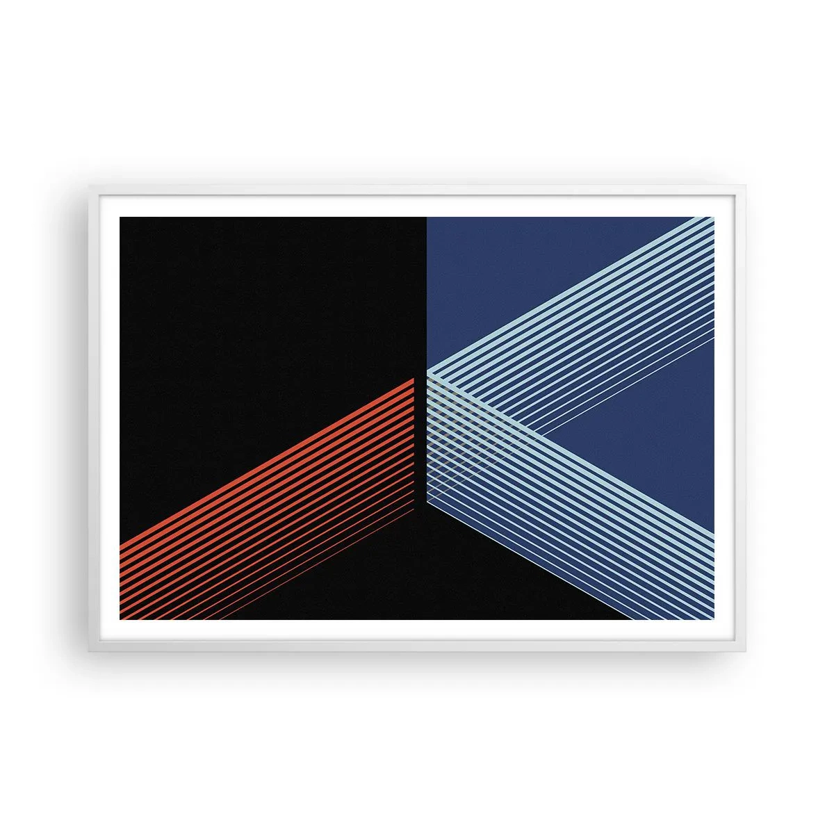 Poster in white frmae - Simple Story - 100x70 cm