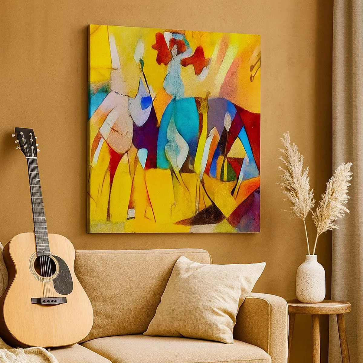 Canvas picture - Sun -Life - Happiness - 30x30 cm