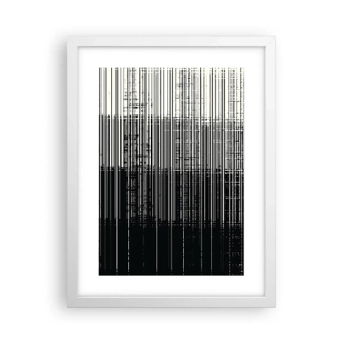 Poster in white frmae - Waves and Vibrations - 30x40 cm