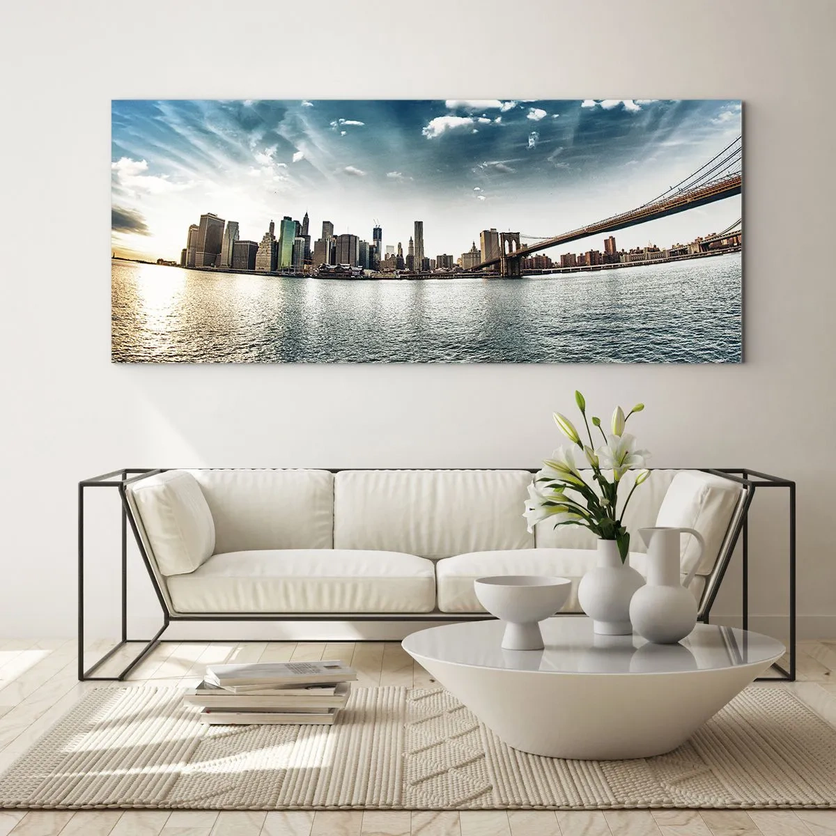 Glass picture - Glass Island - 90x30 cm