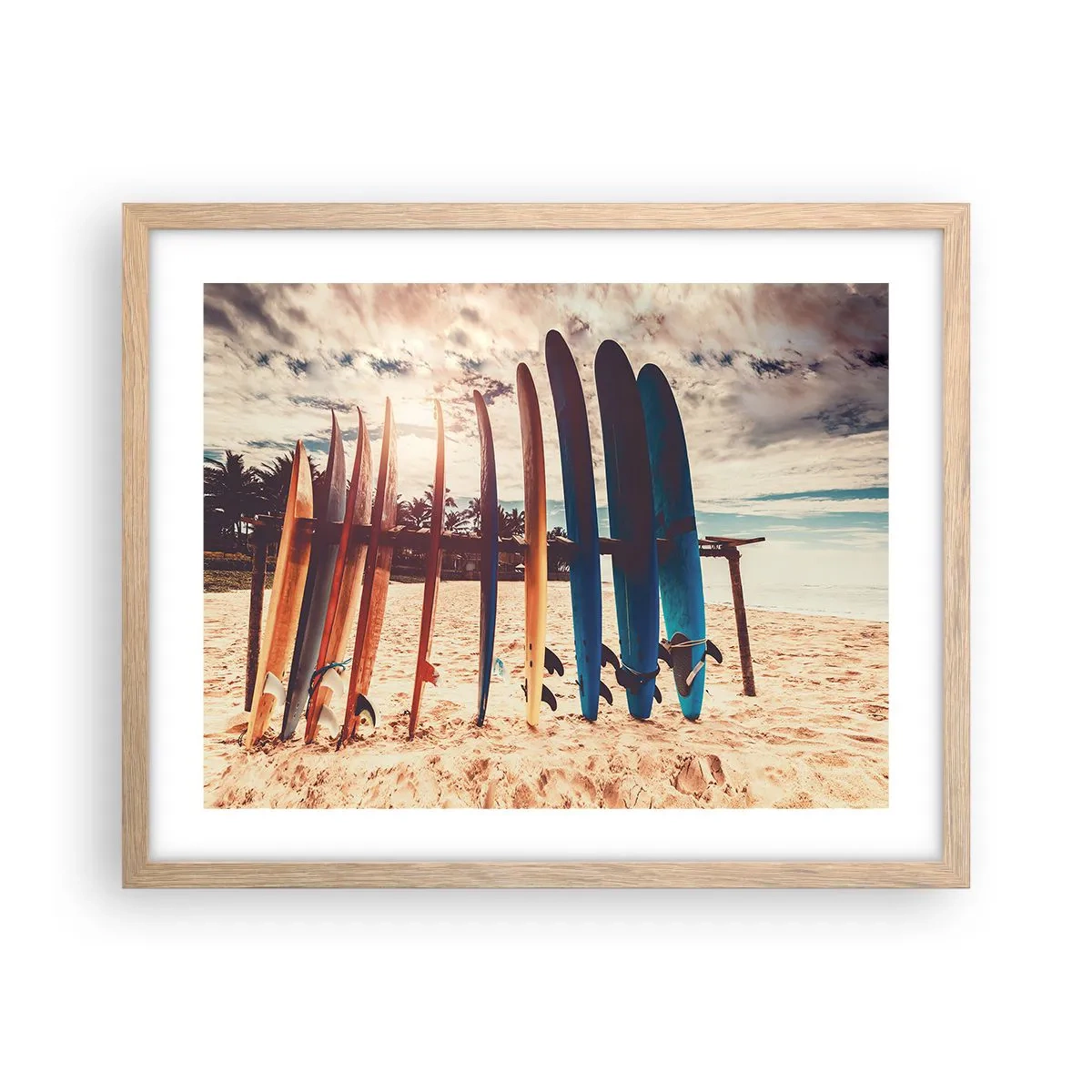 Poster in light oak frame - Goodnight, See You Tomorrow - 50x40 cm