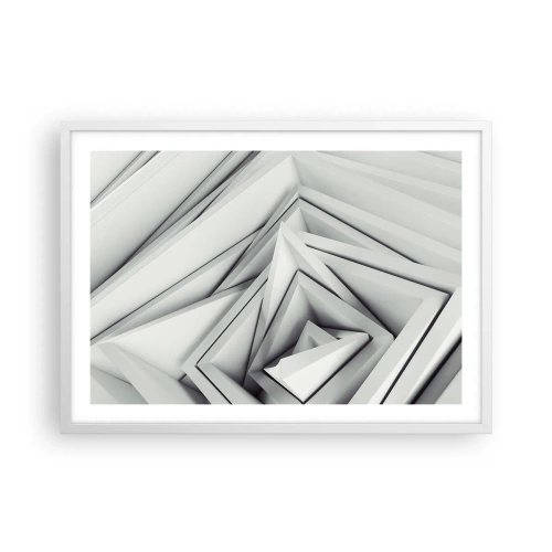 Poster in white frmae - Acute Angles Budding - 70x50 cm