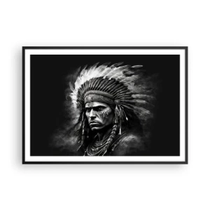 Poster in black frame - Chief and Warrior - 100x70 cm