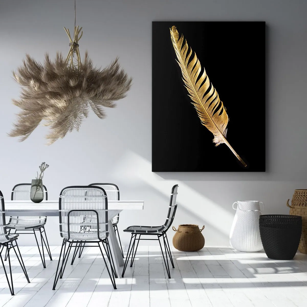 Canvas picture - High-Class Feather - 45x80 cm
