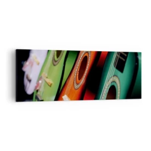 Canvas picture - Guitar Has Many Shades - 140x50 cm