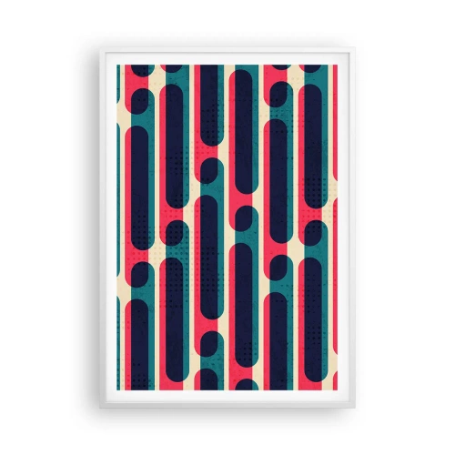 Poster in white frmae - Inwards and Forwards - 70x100 cm