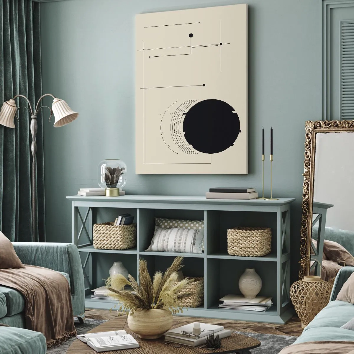 Canvas picture - Springy and Dynamic Composition - 55x100 cm