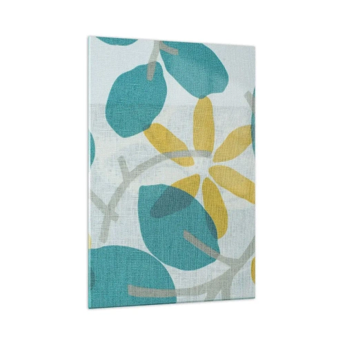 Glass picture - Among Azure Leaves - 70x100 cm