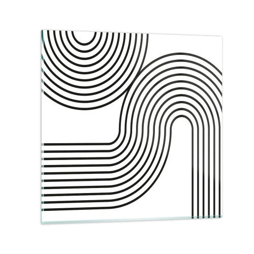 Glass picture - On the Curve - 50x50 cm