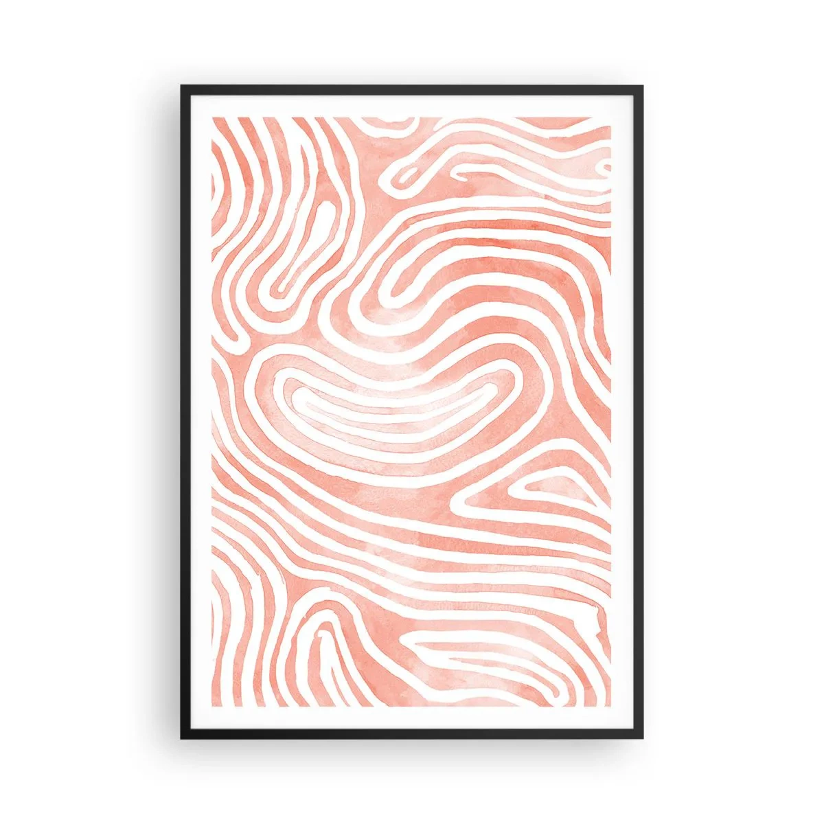 Poster in black frame - In a Coral Maze - 70x100 cm