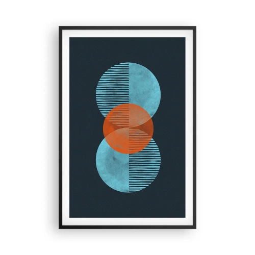 Poster in black frame - Symmetrical Composition - 61x91 cm