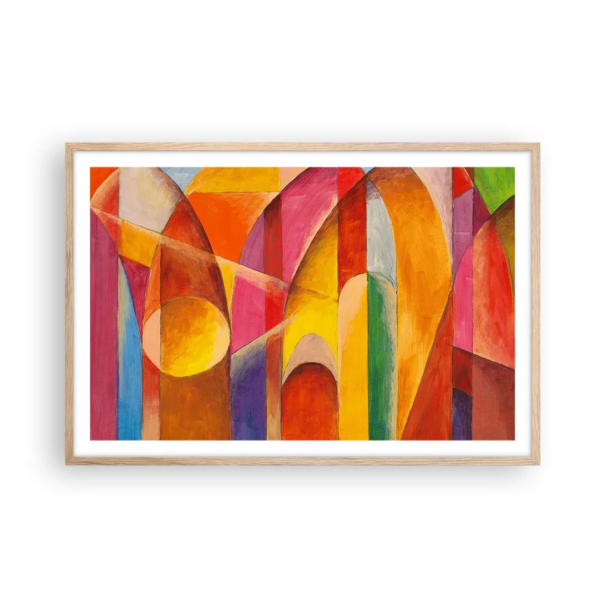 Poster in light oak frame - Cathedral of the Sun - 91x61 cm