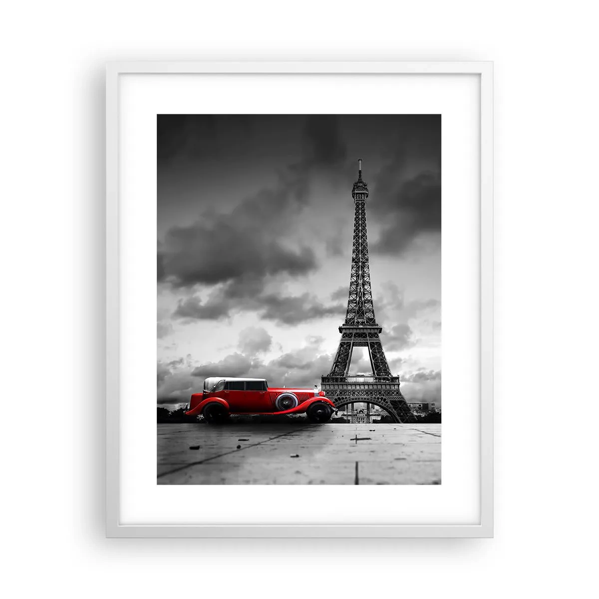 Poster in white frmae - Not So Long Ago in Paris - 40x50 cm