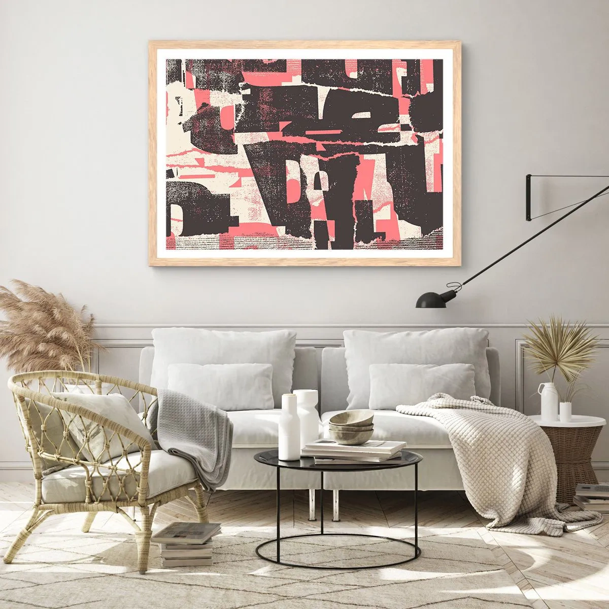 Poster in light oak frame - All that Chaos - 70x50 cm