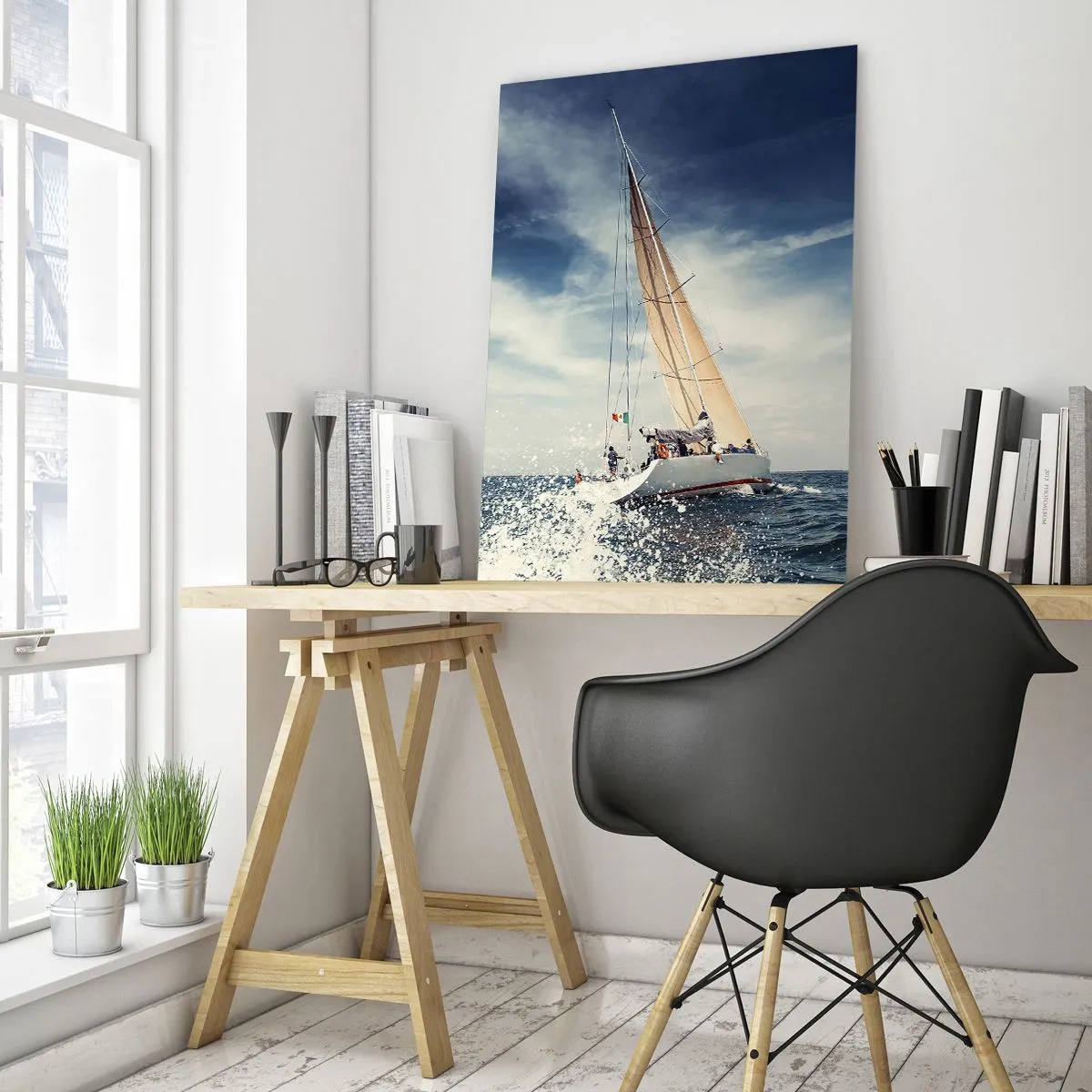 Glass picture - They Won't Catch Us - 50x70 cm