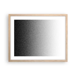 Poster in light oak frame - Towards Light - 50x40 cm