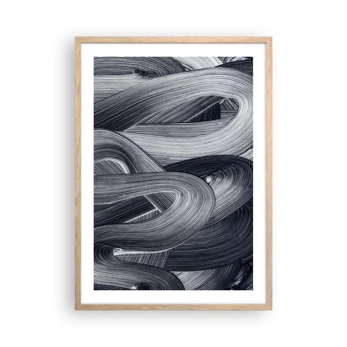 Poster in light oak frame - Fluidity of Reality - 50x70 cm