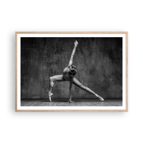 Poster in light oak frame - Ideal of Balance - 100x70 cm