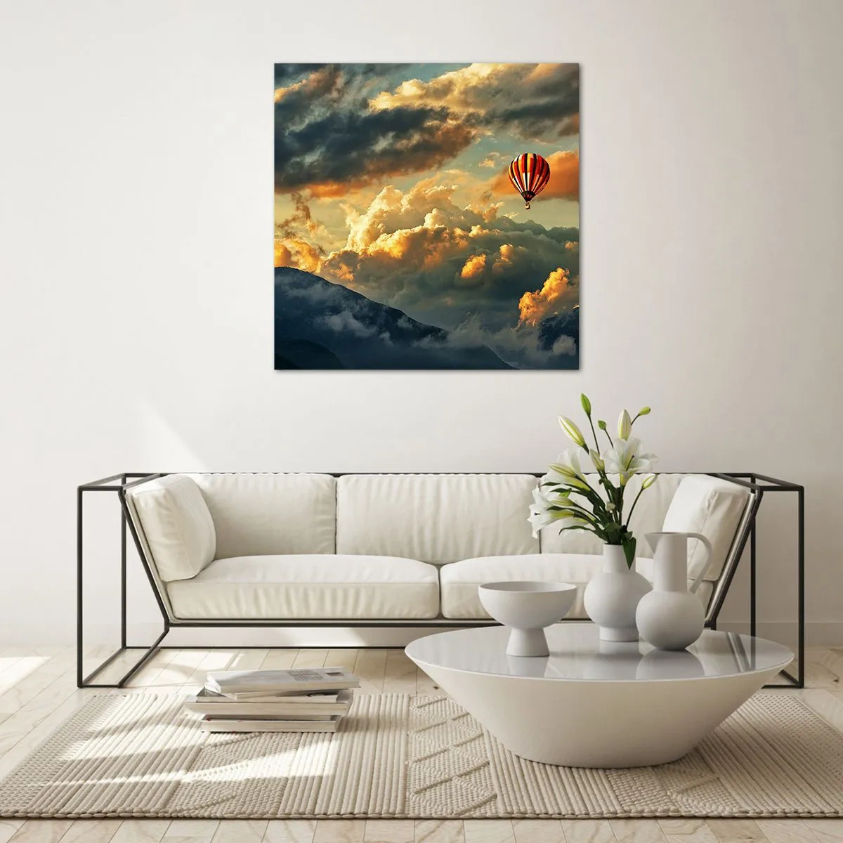 Glass picture - I Like Flying - 30x30 cm
