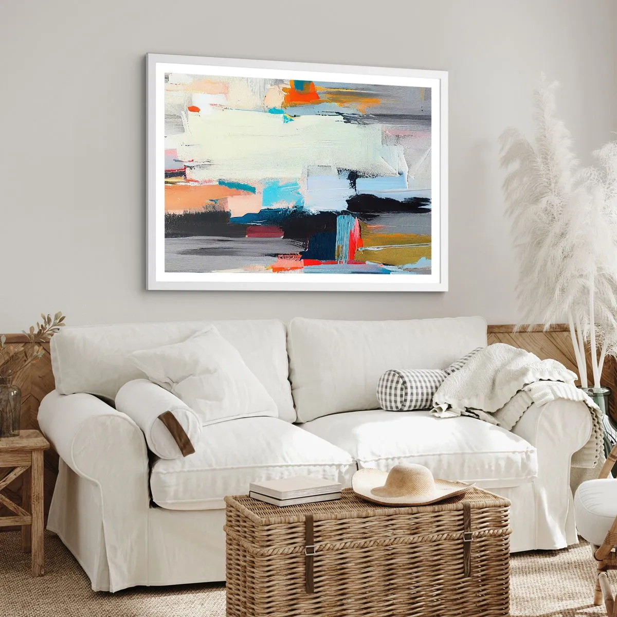 Poster in white frmae - Is There a Method? - 100x70 cm