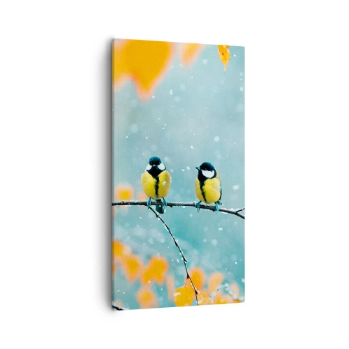 Canvas picture - Birdy Gossip - 55x100 cm