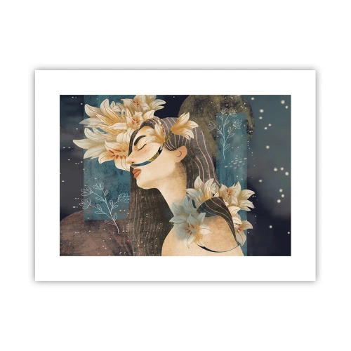 Poster - Tale of a Queen with Lillies - 40x30 cm