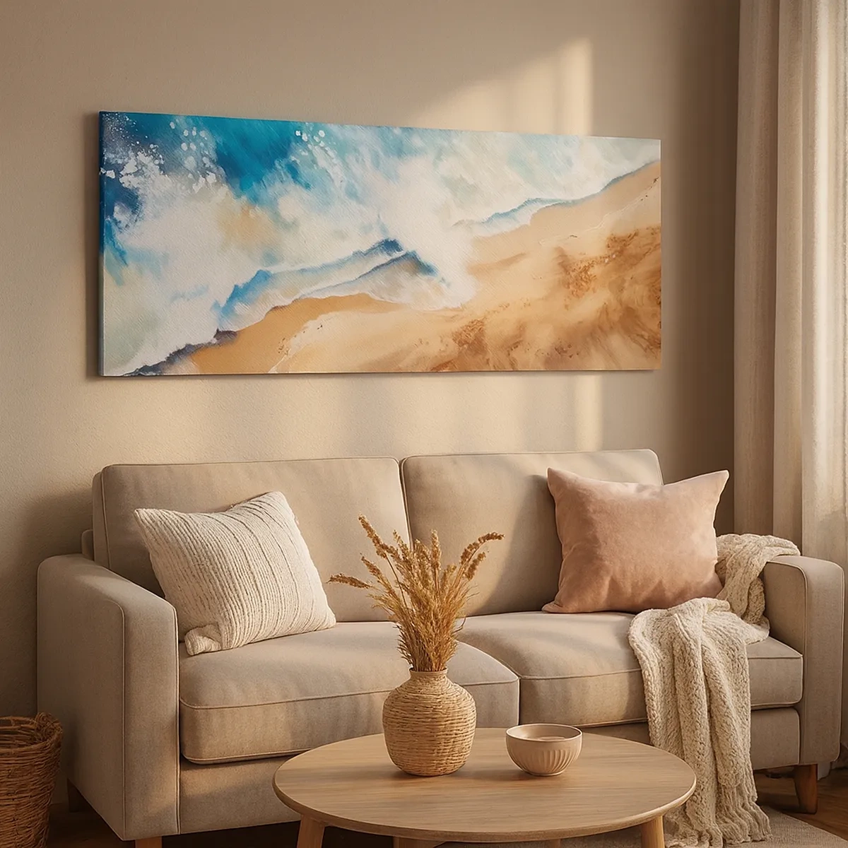 Canvas picture - Returning Wave - 30x30 cm