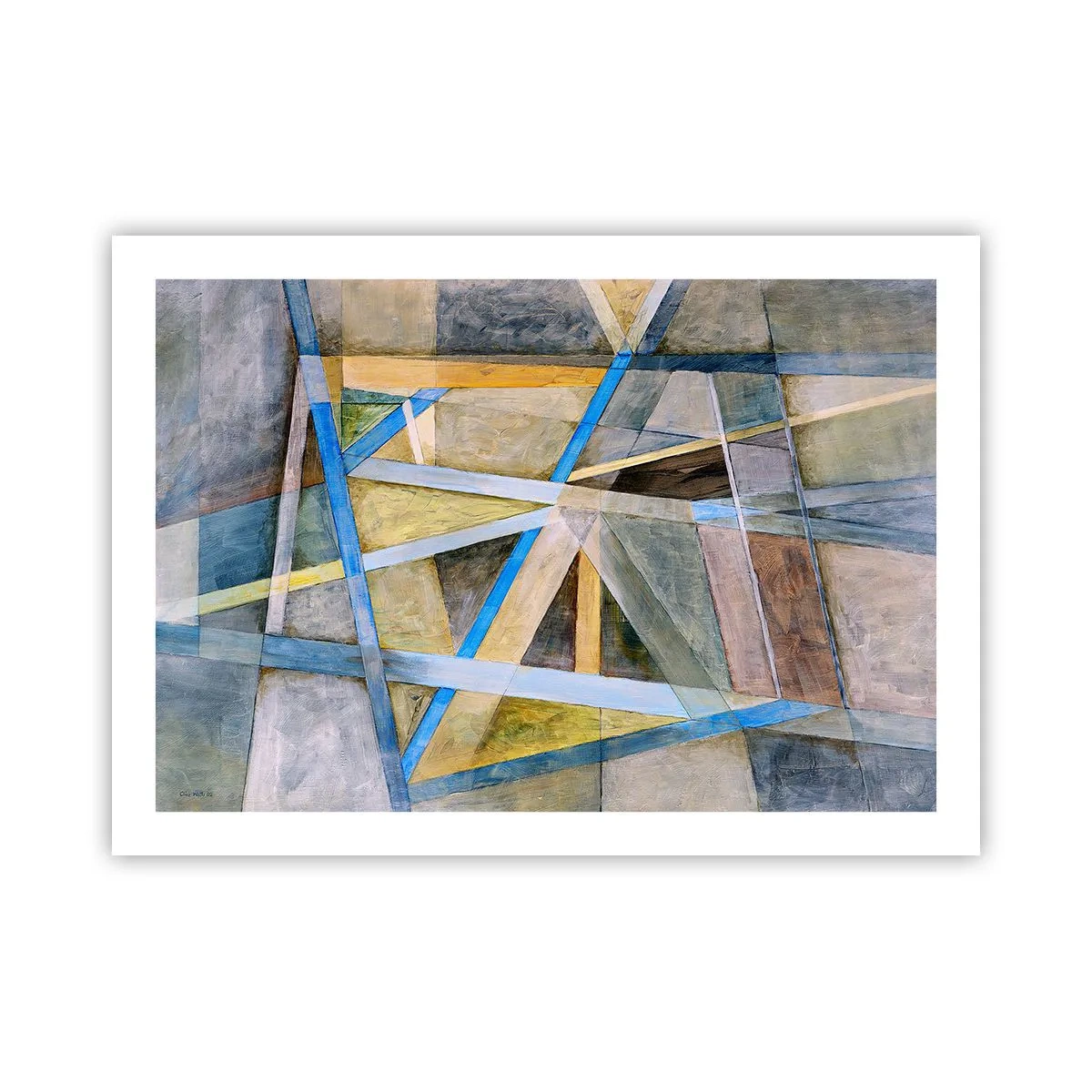 Poster - Straight Or Slanted? - 70x50 cm
