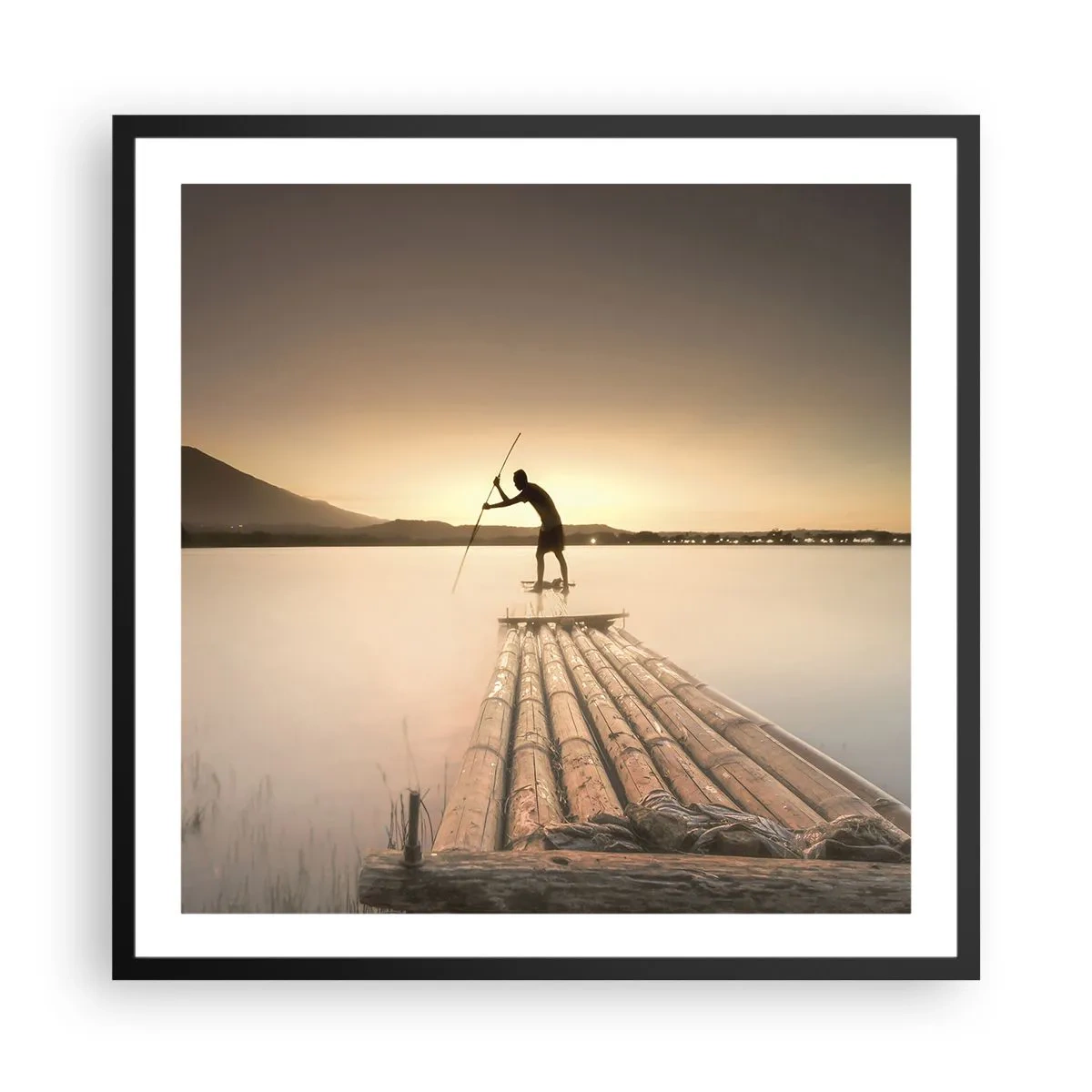 Poster in black frame - Before Rest - 60x60 cm