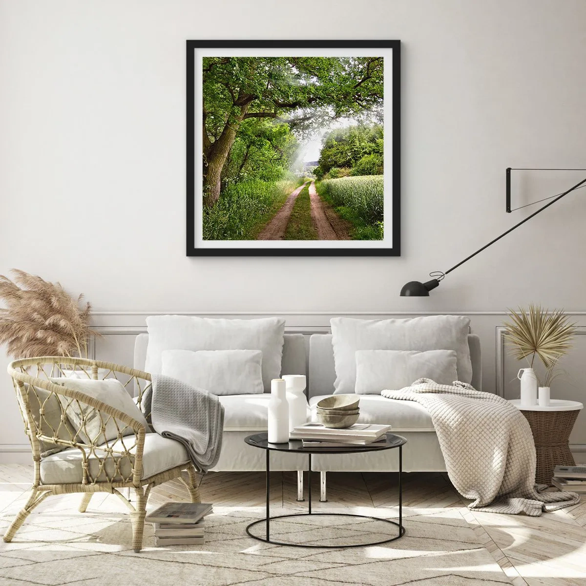 Poster in black frame - Et in Arcadia Ego - 30x30 cm