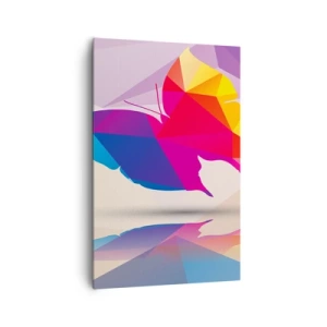 Canvas picture - Butterfly Raainbow - 80x120 cm