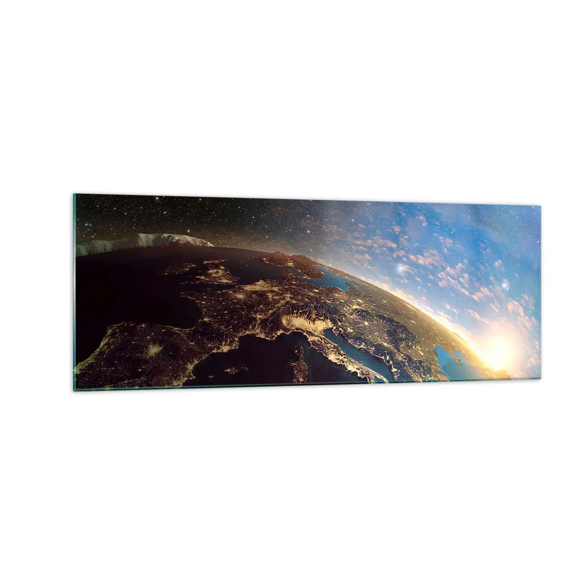 Glass picture - Let's Look at Each Other from a Distance - 140x50 cm